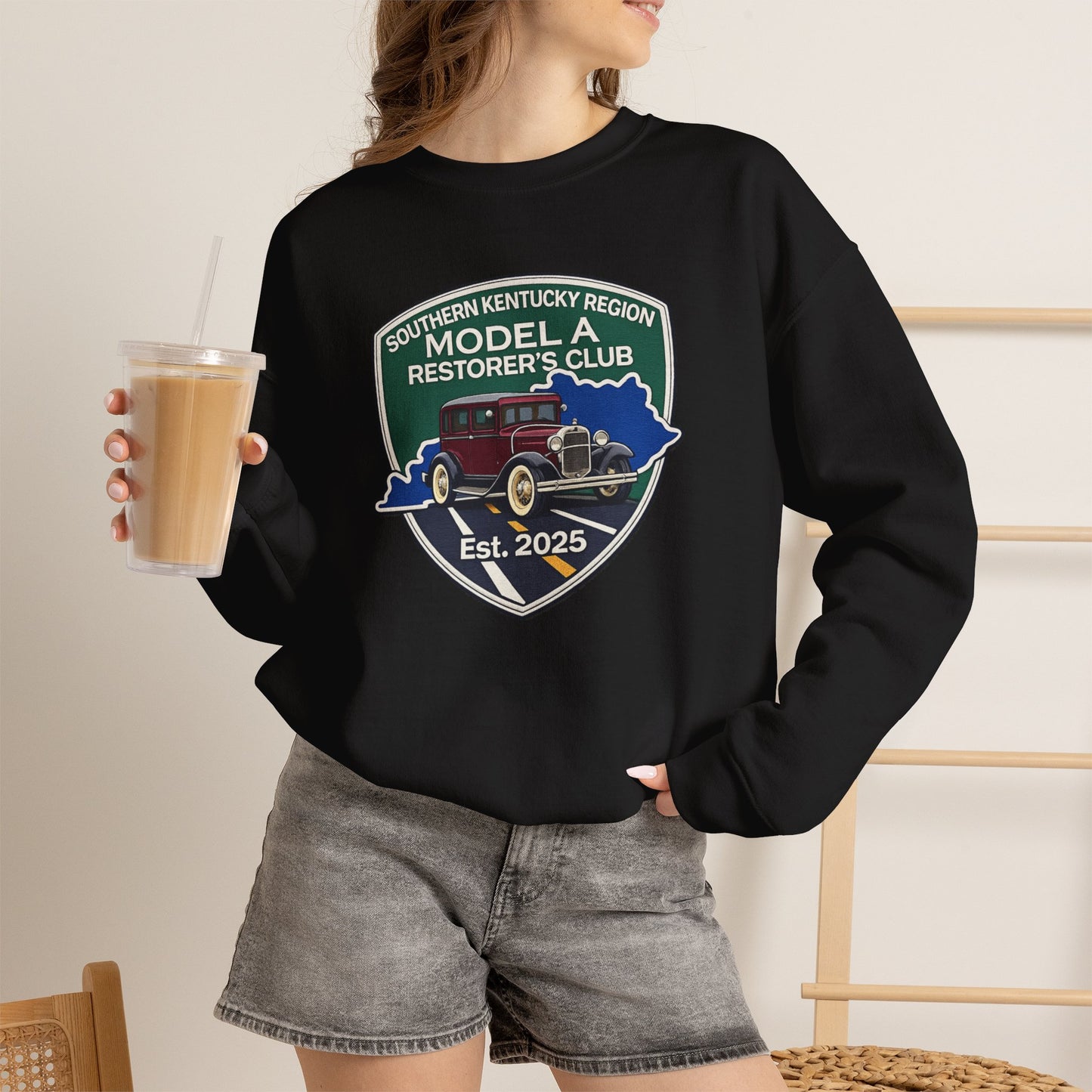 Southern Kentucky Region Model A Restorer's Club Crewneck Sweatshirt — Unisex Heavy Blend™ Gildan Crewneck Sweatshirt