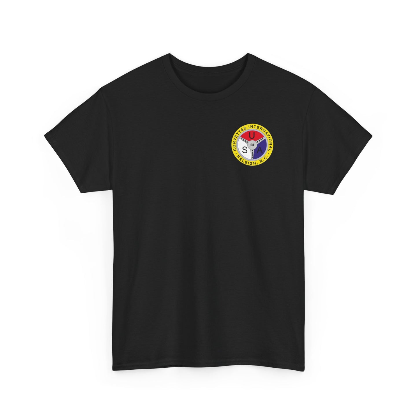 Cornettes International Raleigh Front and Back Logos — Unisex Heavy Cotton Tee