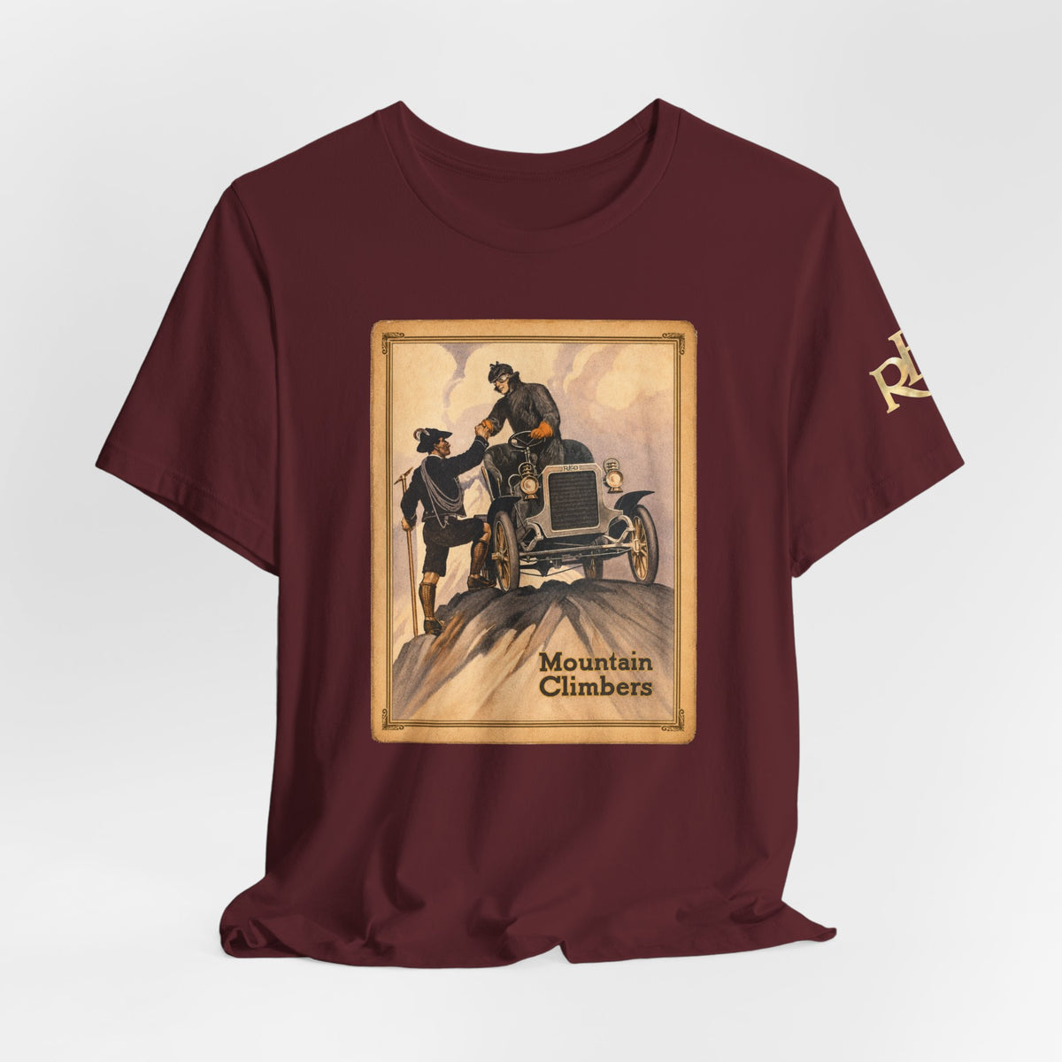 REO Mountain Climbers Vintage Tee — Unisex Soft Short Sleeve Tee