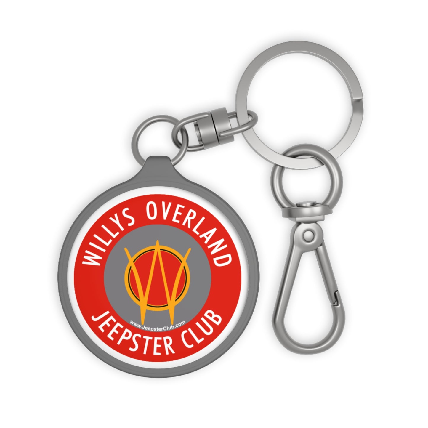 Willys Overland Jeepster Club Keyring Tag