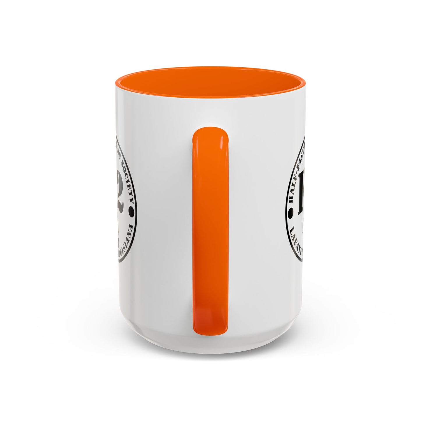 F/2 Half-Fast Motoring Society Accent Coffee Mug — Lafayette, Louisiana Emblem (11/15oz)