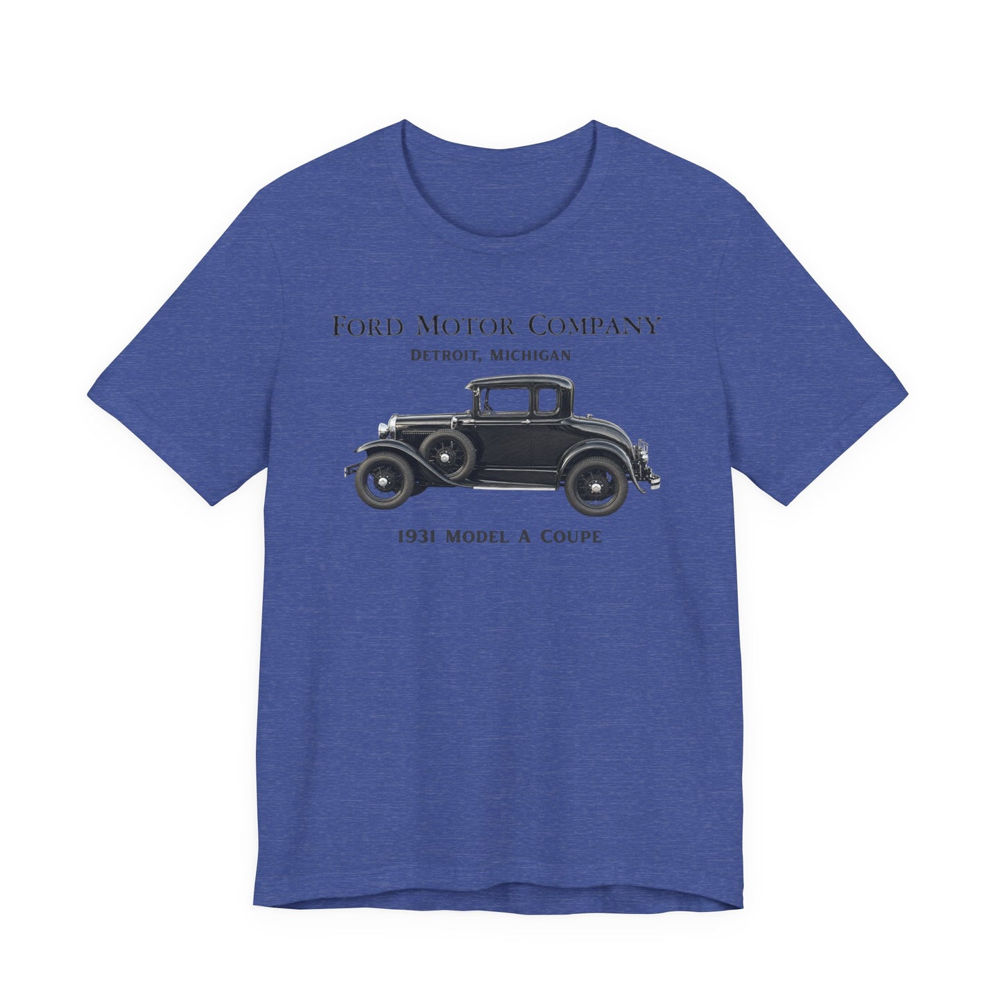 1931 Ford Model A Coupe (RBS) - Unisex Jersey Short Sleeve Tee (RBS)