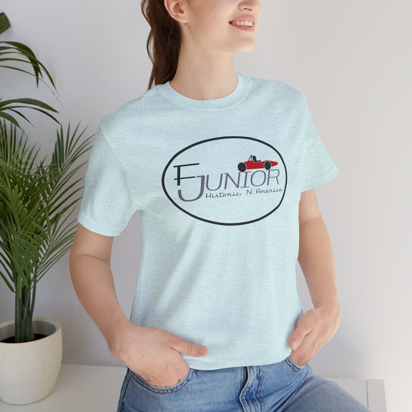 F Junior Historic N. America Racing Logo T-Shirt — Vintage Race Car Graphic Tee