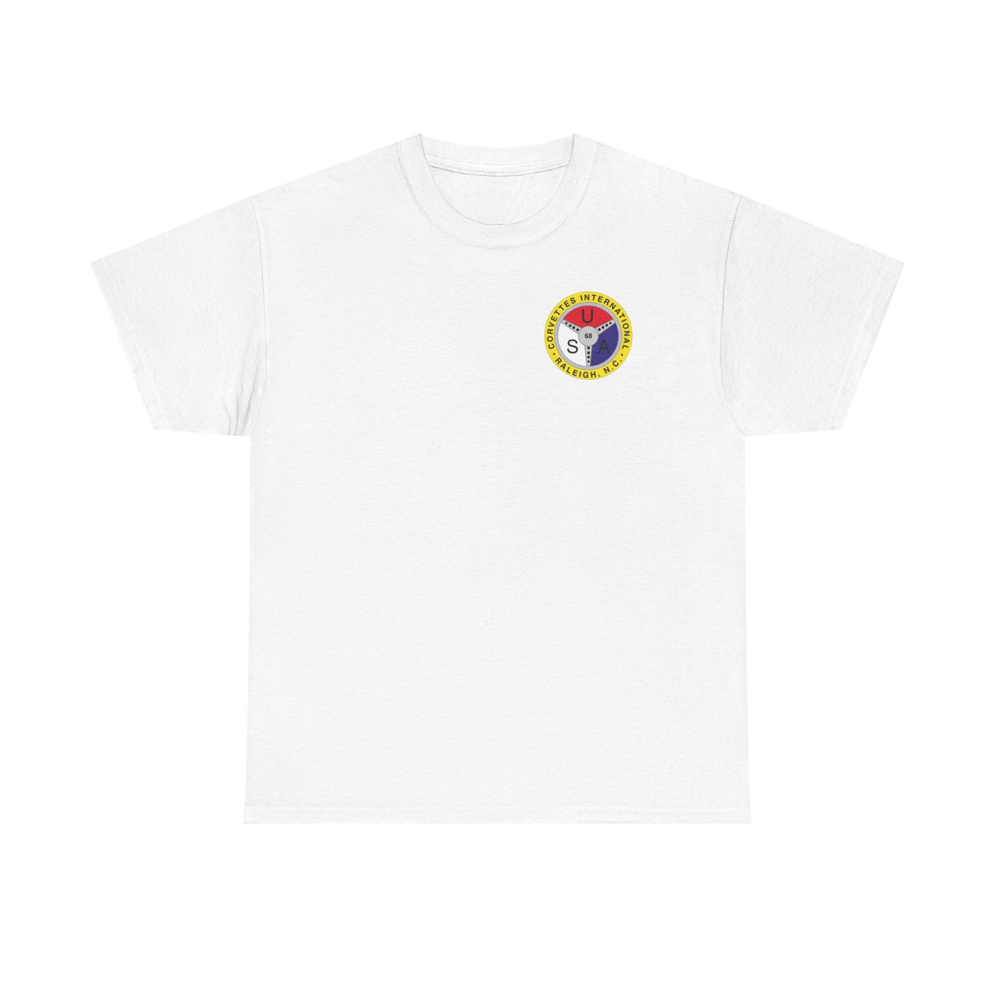 Cornettes International Raleigh Front and Back Logos — Unisex Heavy Cotton Tee