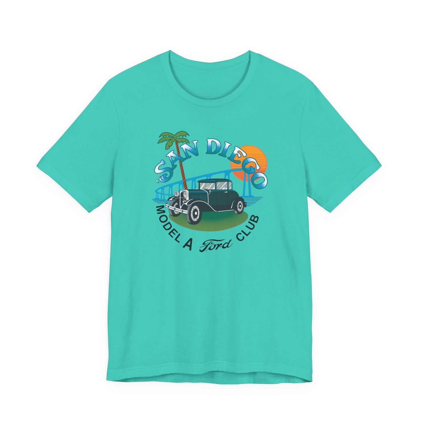 San Diego Model A Ford Club Tee — Large Front Logo