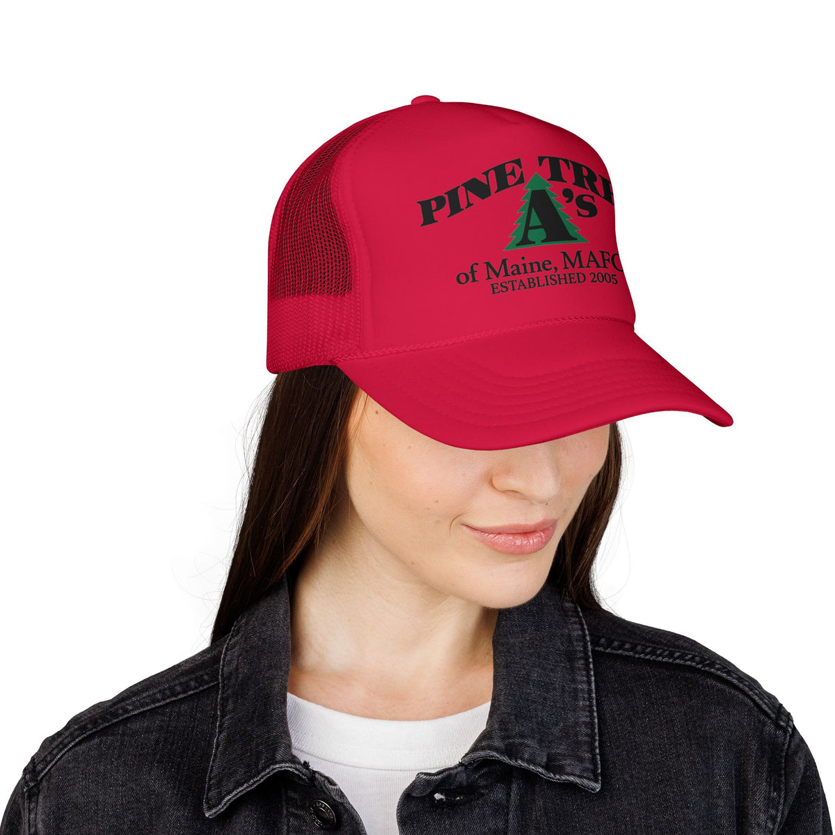 Pine Tree A's of Maine, MAFCA Foam Printed Trucker Hat