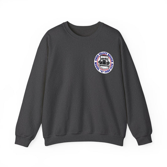 Ohio Valley Region Model A Ford Club (front and back logo) Unisex Heavy Blend™ Crewneck Sweatshirt