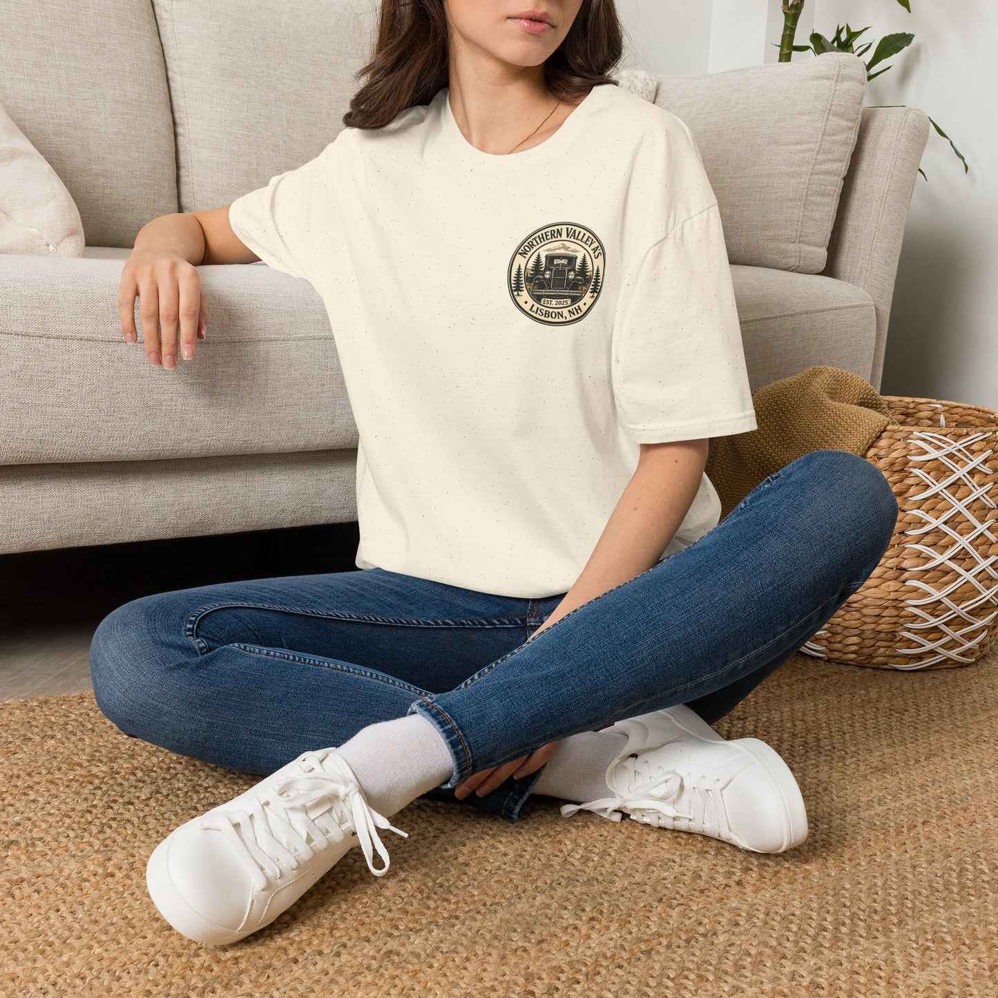 Northern Valley A's Lisbon, NH Vintage Patch T‑Shirt — Front and Back Logo Tee