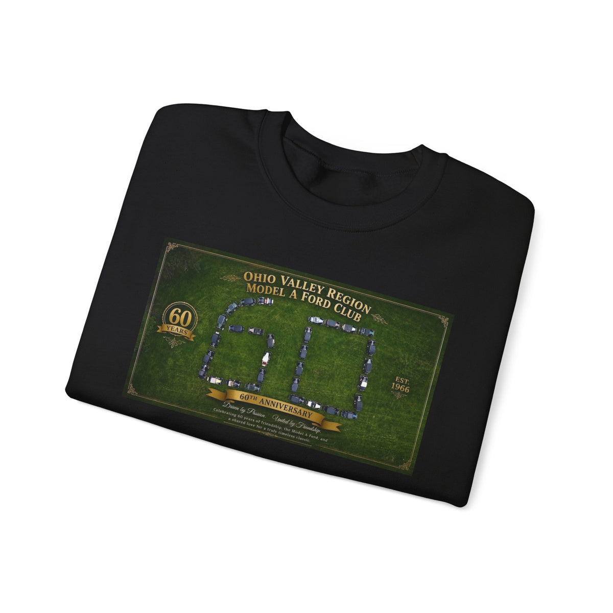 Ohio Valley Model A Club 60th Anniversary Arial Design
