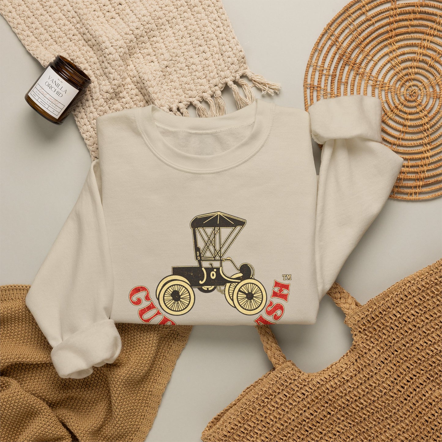 Curved Dash Oldsmobile Club Crewneck Sweatshirt