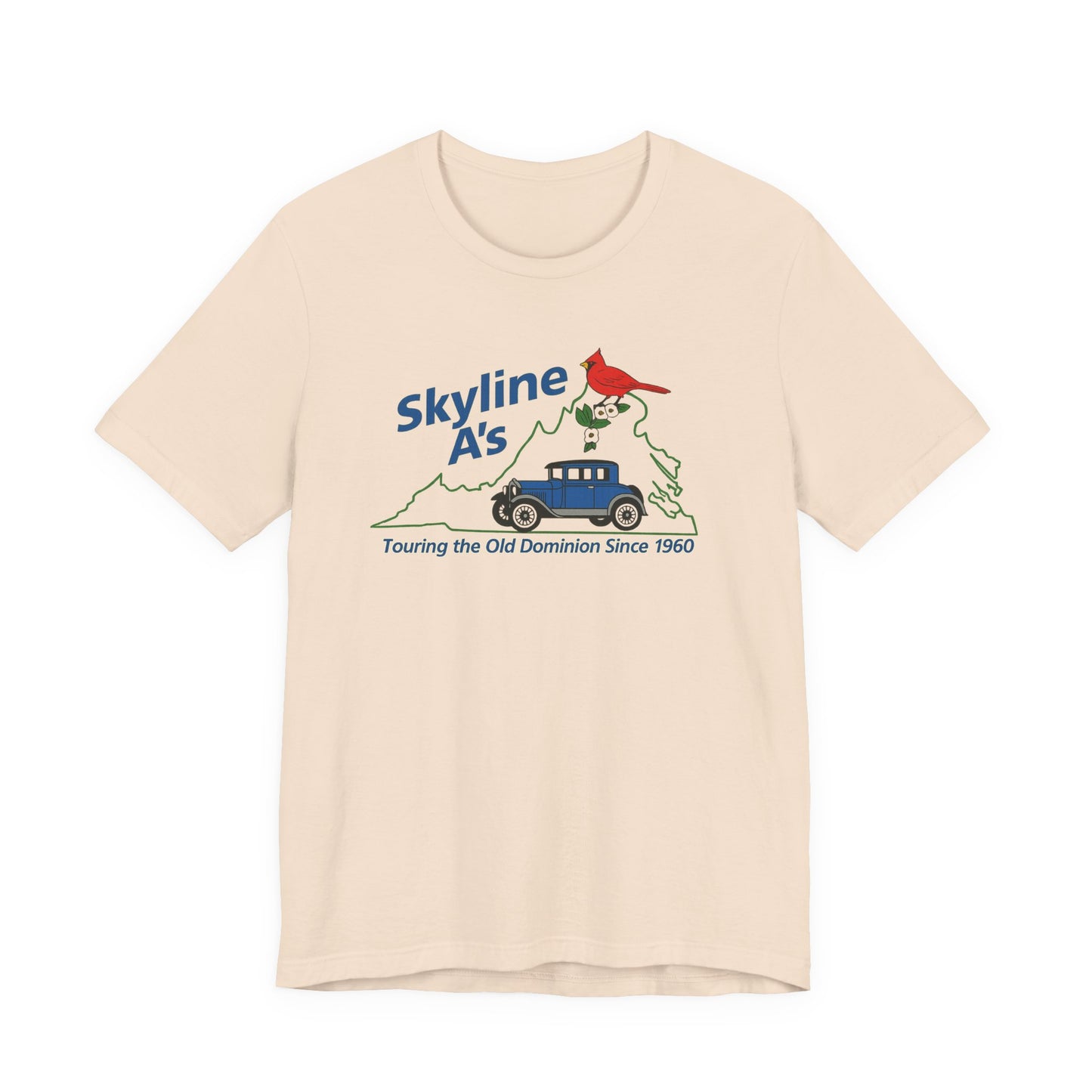 Skyline A's Virginia T‑Shirt — "Touring the Old Dominion Since 1960"