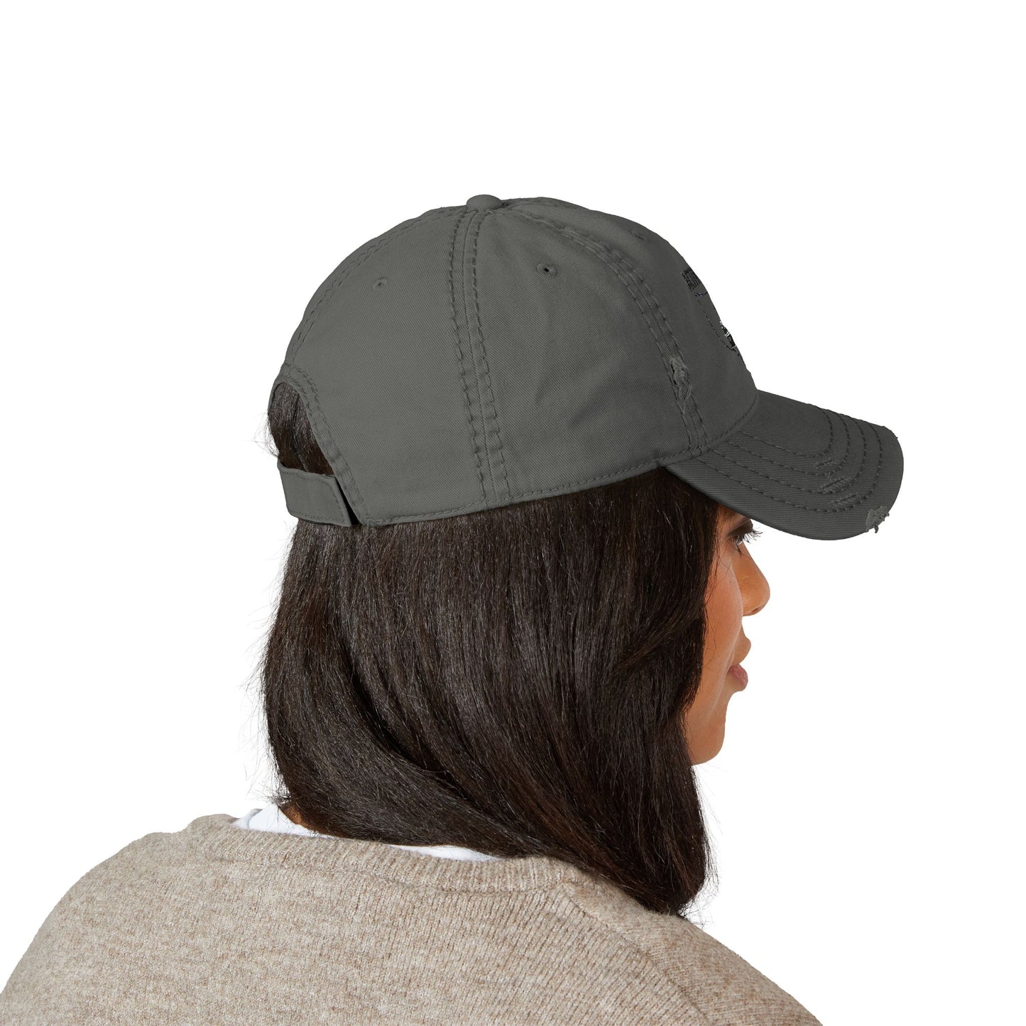 Active A's - Distressed Dad Hat with Embroidered Design
