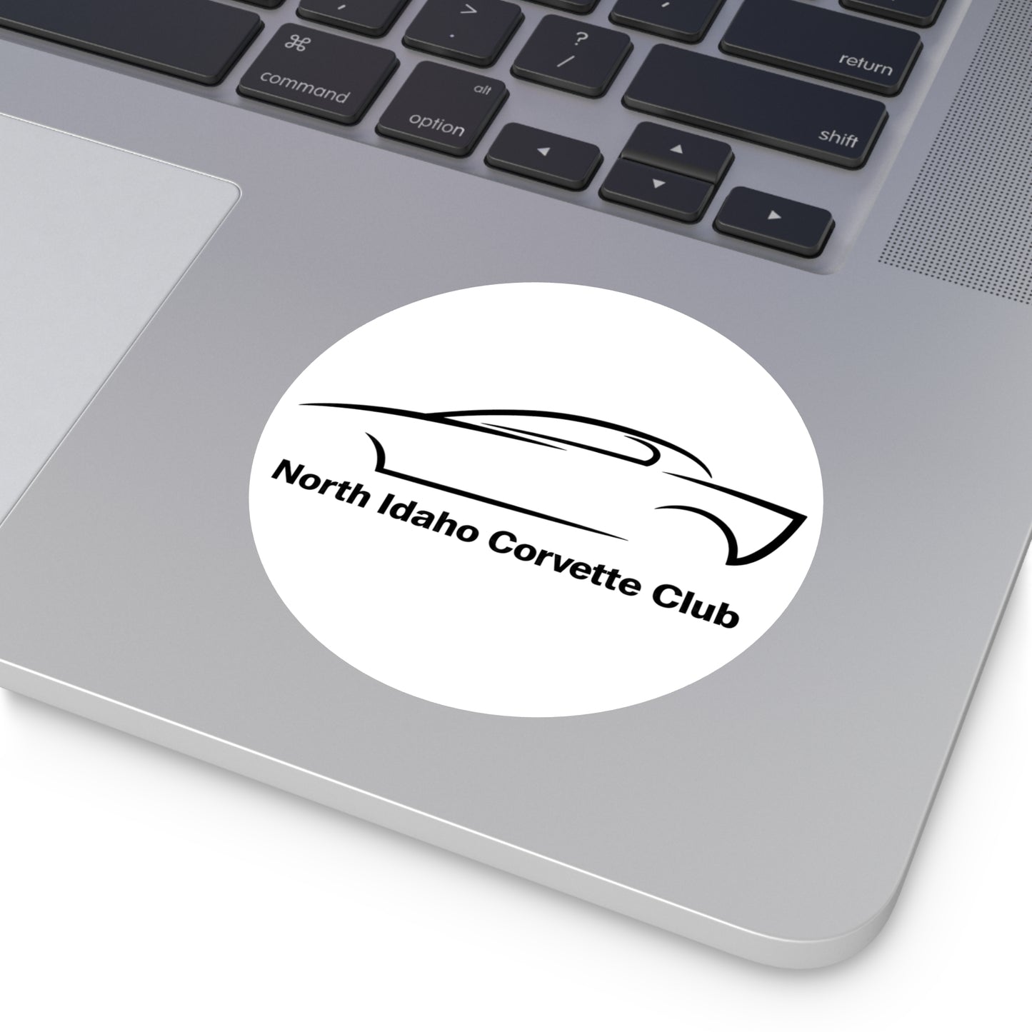 North Idaho Corvette Club Round Vinyl Sticker — Car Club Decal