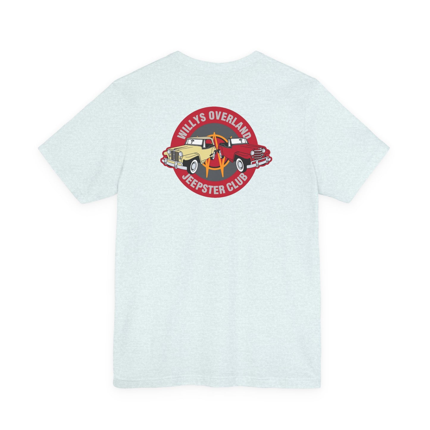 Willys Overland Jeepster Club T‑Shirt — Front and Back Logos