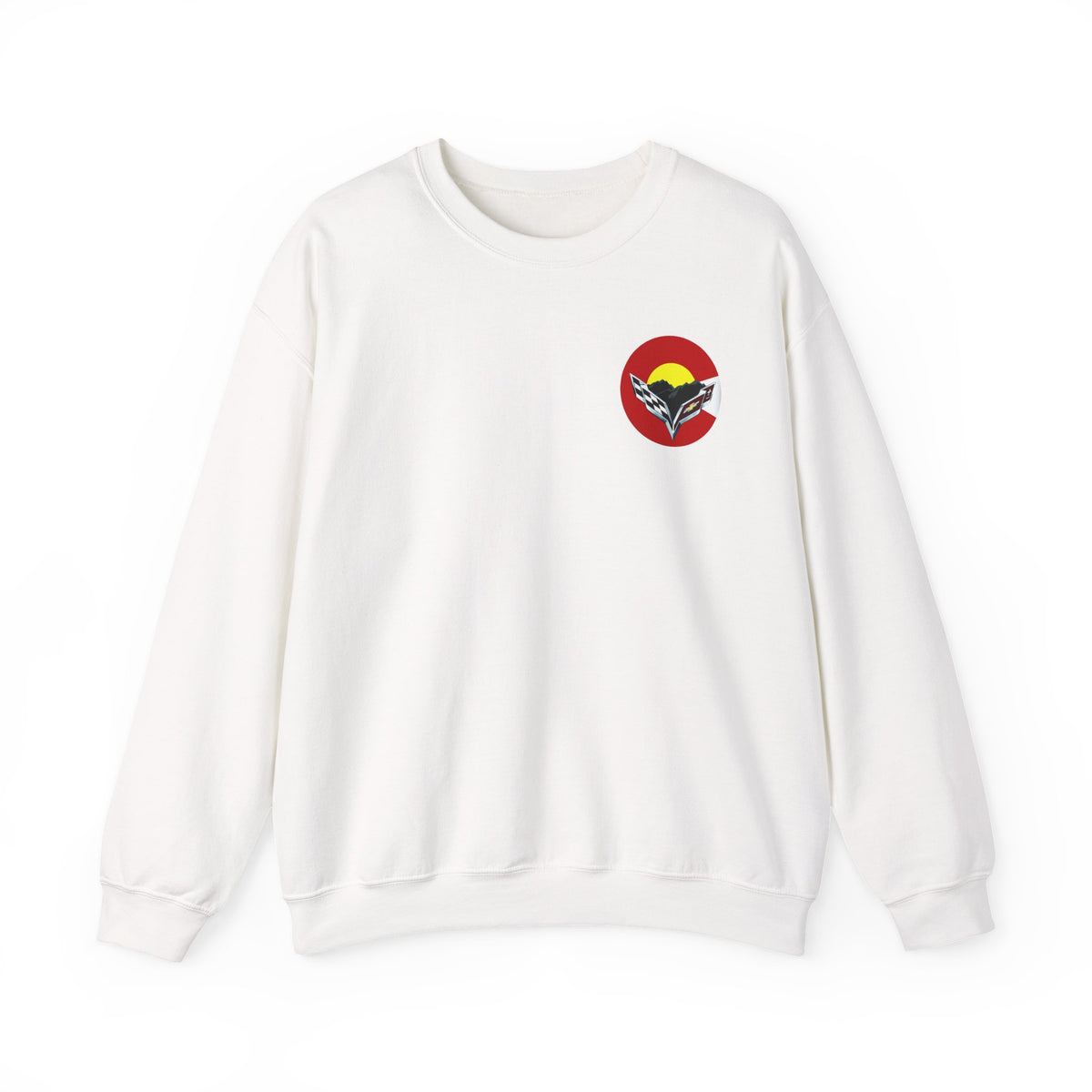 Central Colorado Corvette Club Screen Printed Sweatshirt – Unisex Heavy Blend™ Crewneck Sweatshirt