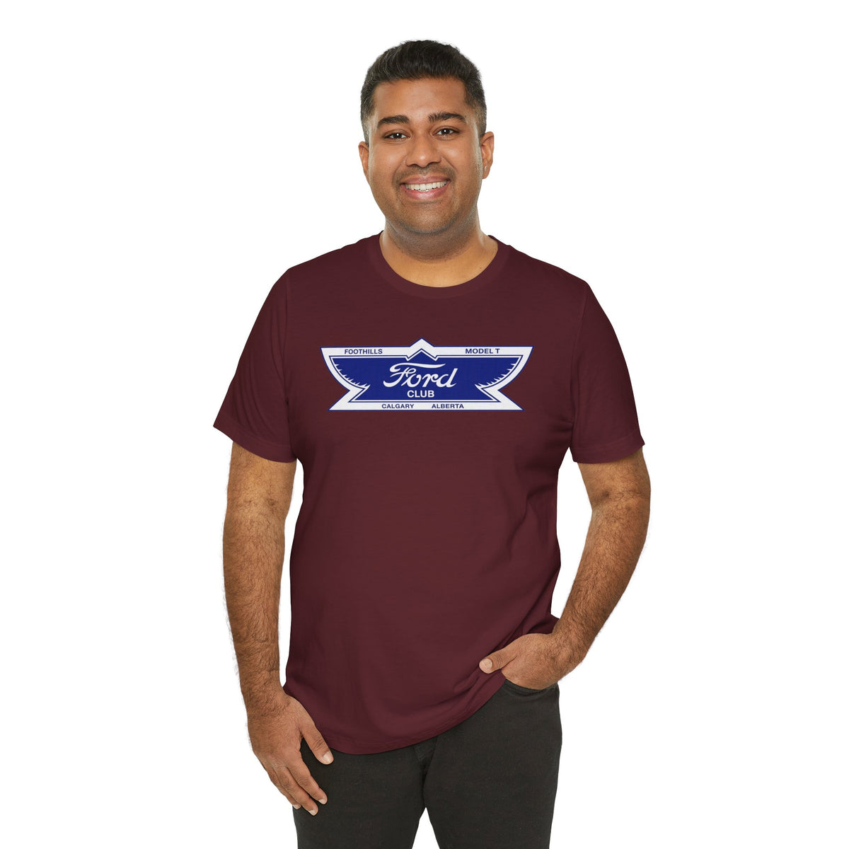 Foothills Model T Club Unisex Soft Tee -  Large Chest Logo