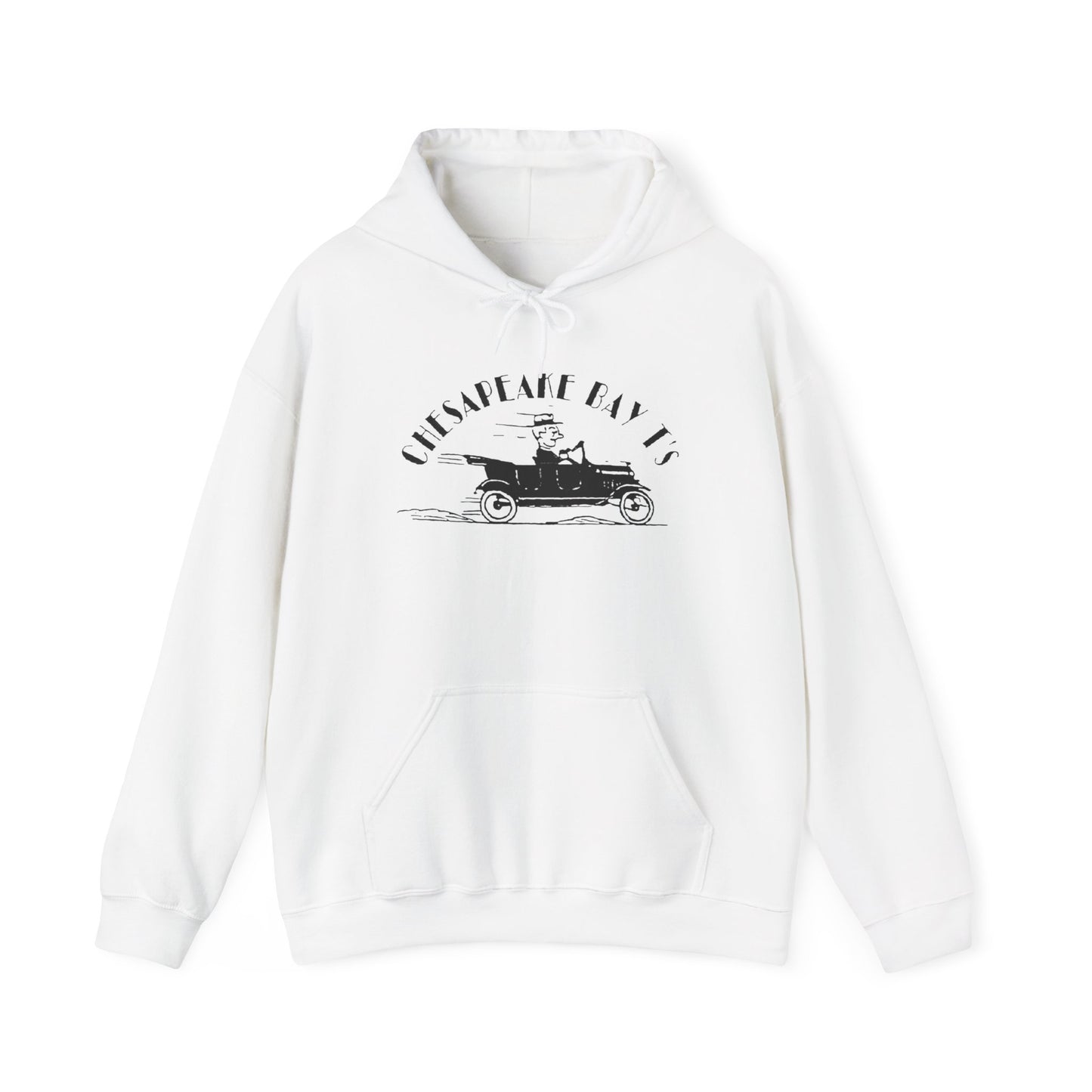 Chesapeake Bay T's Vintage Car Hoodie (screen printed)