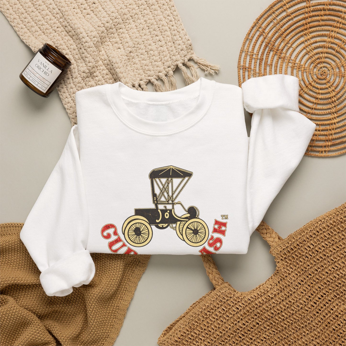 Curved Dash Oldsmobile Club Crewneck Sweatshirt
