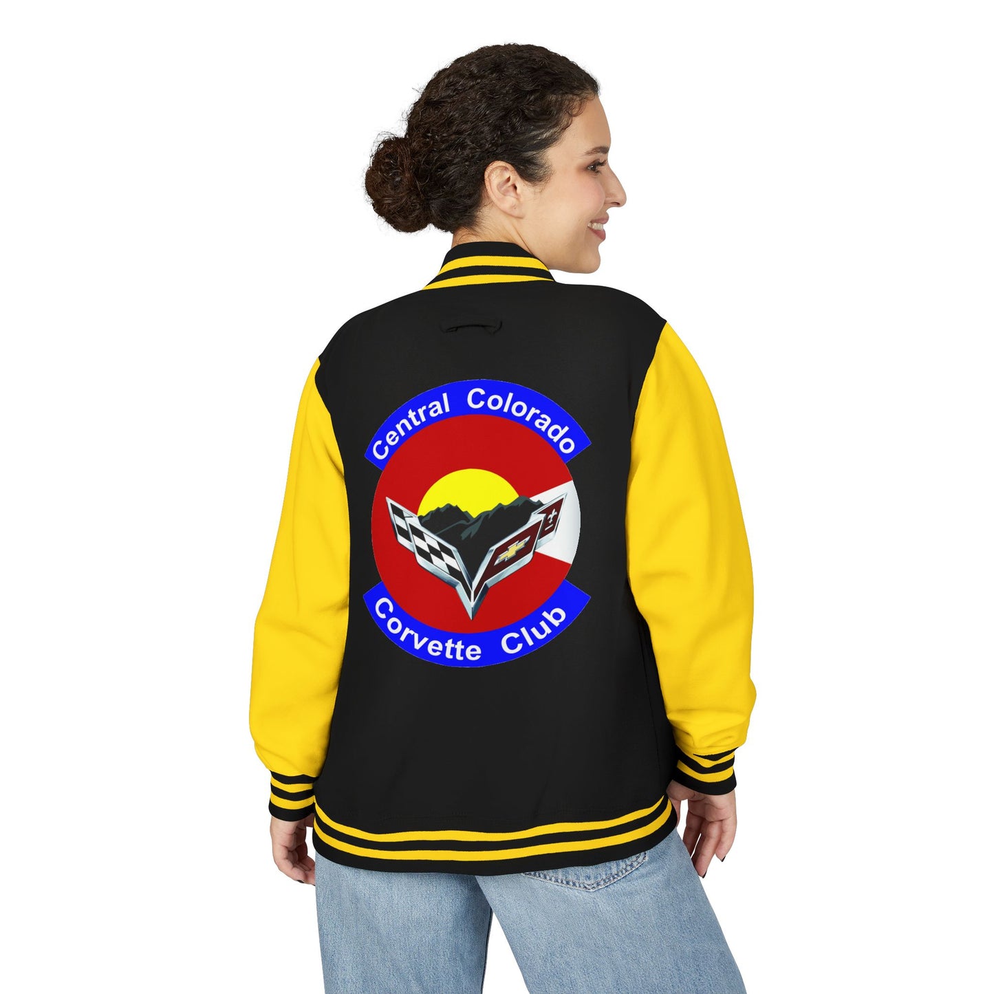 Central Colorado Corvette Club Varsity Letterman Jacket - Printed