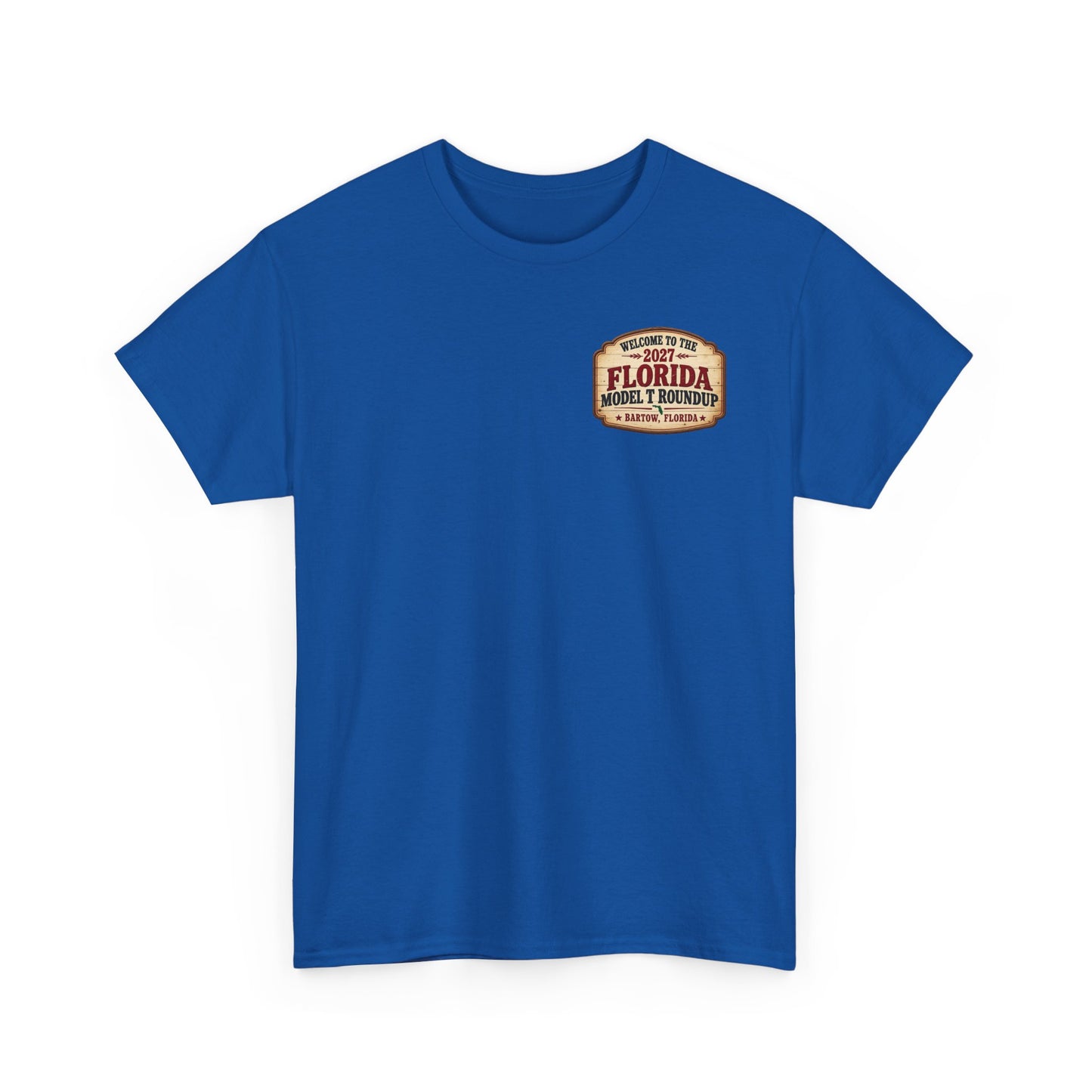 Florida Model T Roundup 2027 T-Shirt - Unisex Heavy Cotton Tee