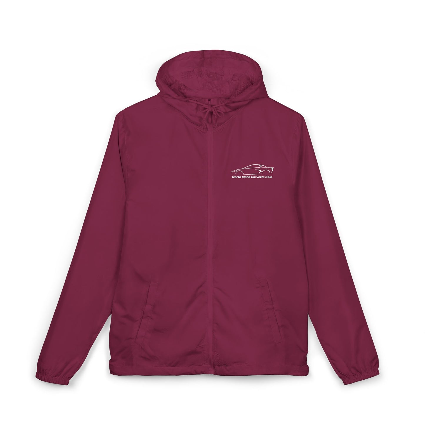 North Idaho Corvette Club Jacket — Unisex Full-Zip Windbreaker Jacket