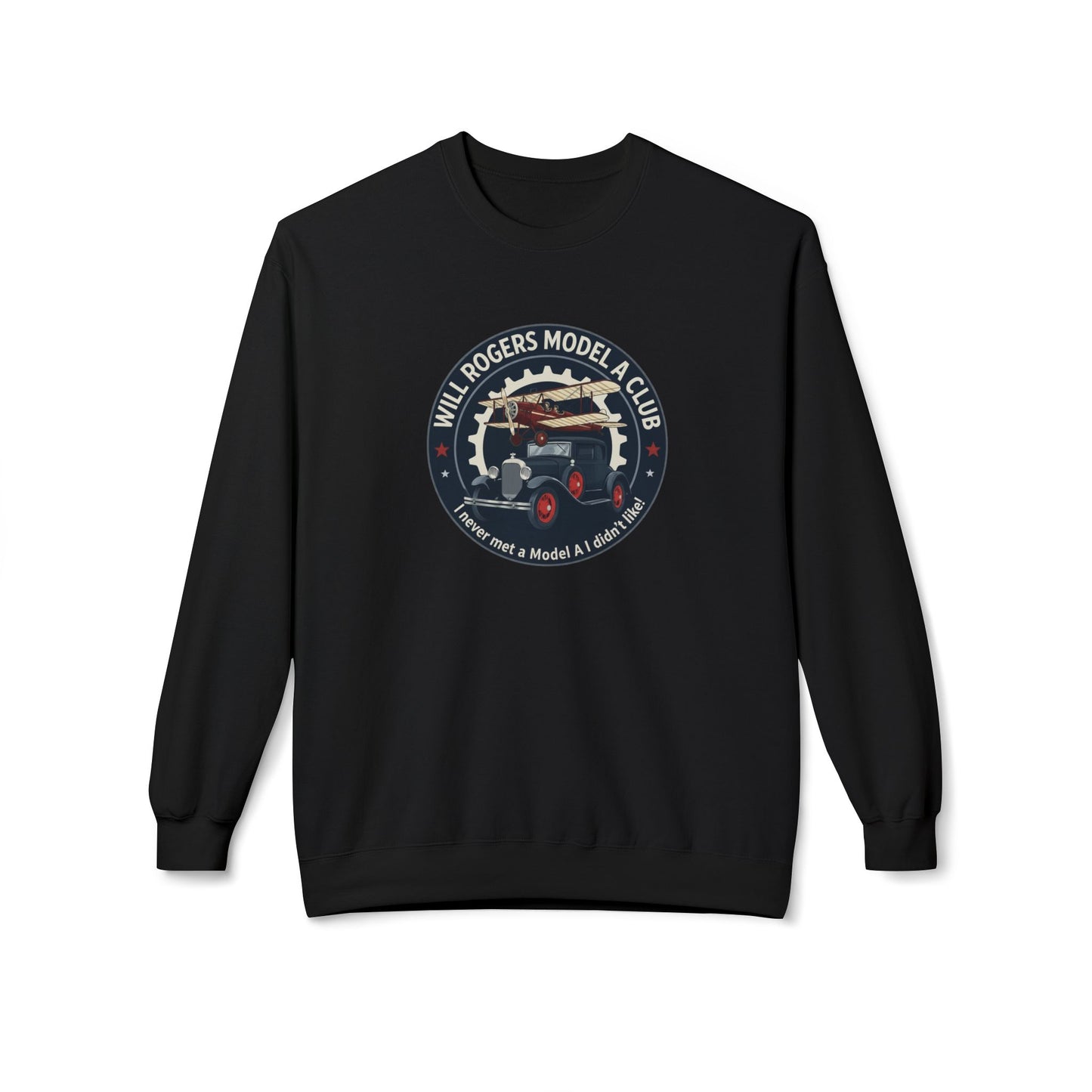 Will Rogers Model A Club Vintage Car Crewneck Sweatshirt