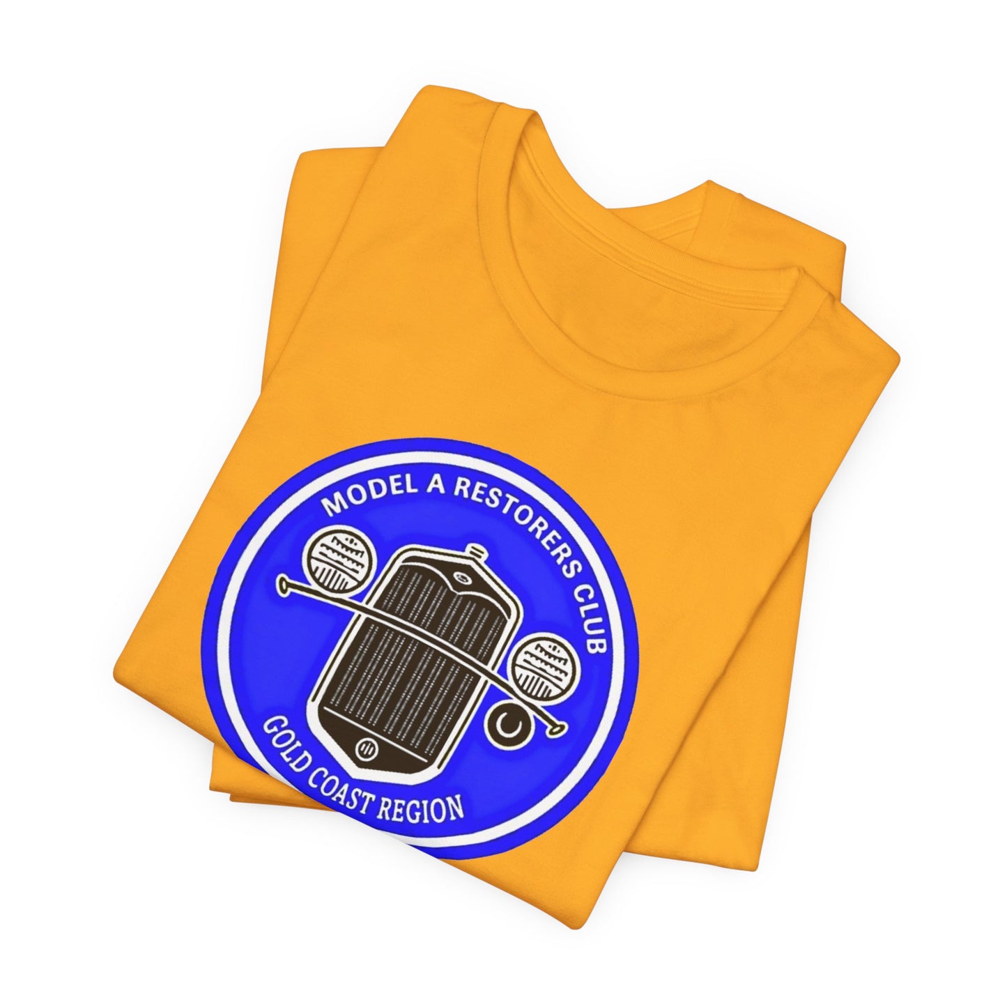 Model A Restorers Club Gold Coast Region T‑Shirt (large logo)
