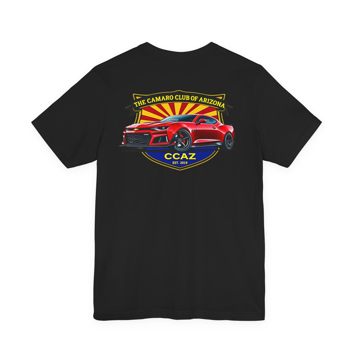 Camaro Club of Arizona T-Shirt – CCAZ Red Camaro Graphic Tee