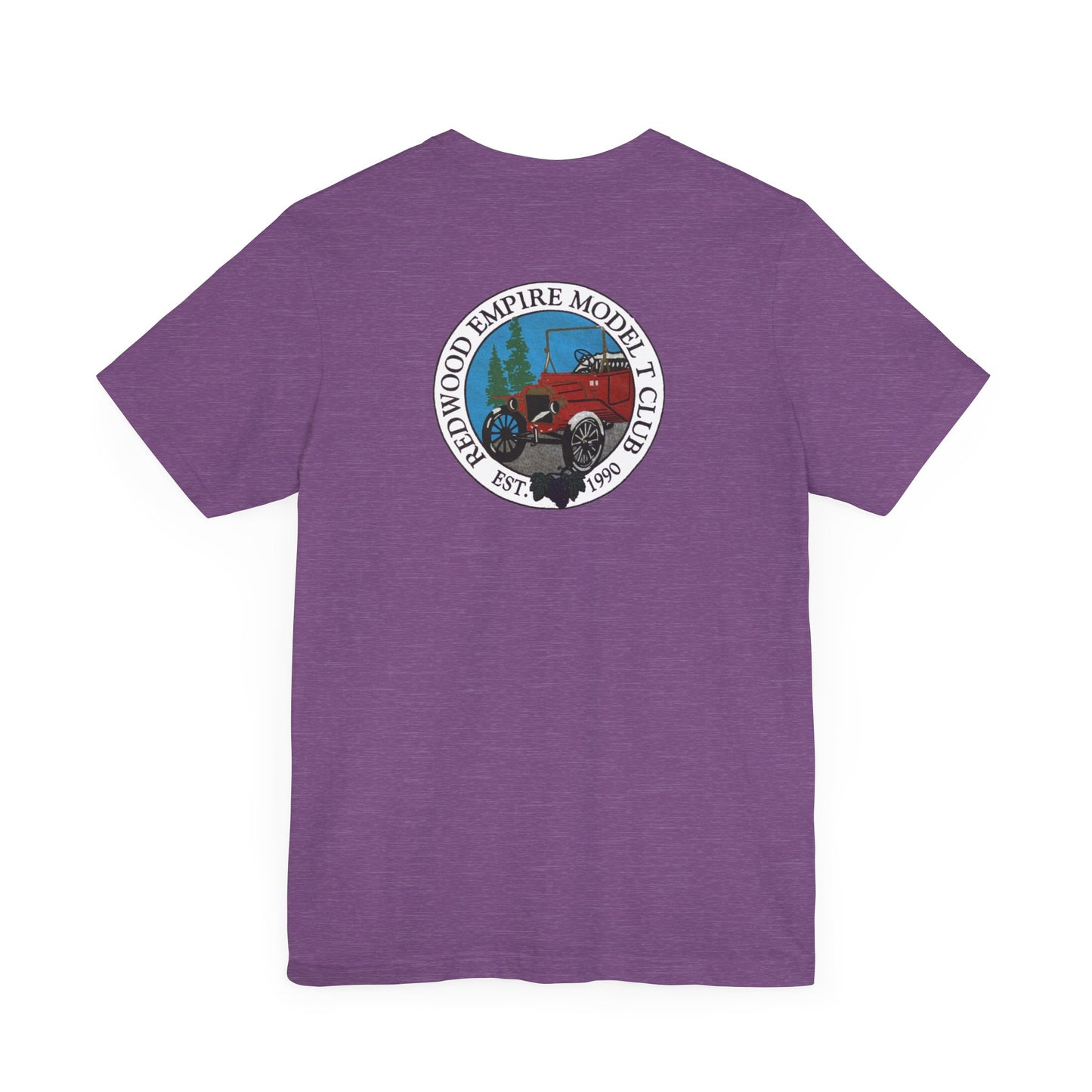 Redwood Empire Model Club (front and back logo) Unisex Short Sleeve Tee - Vintage Style Graphic T-Shirt