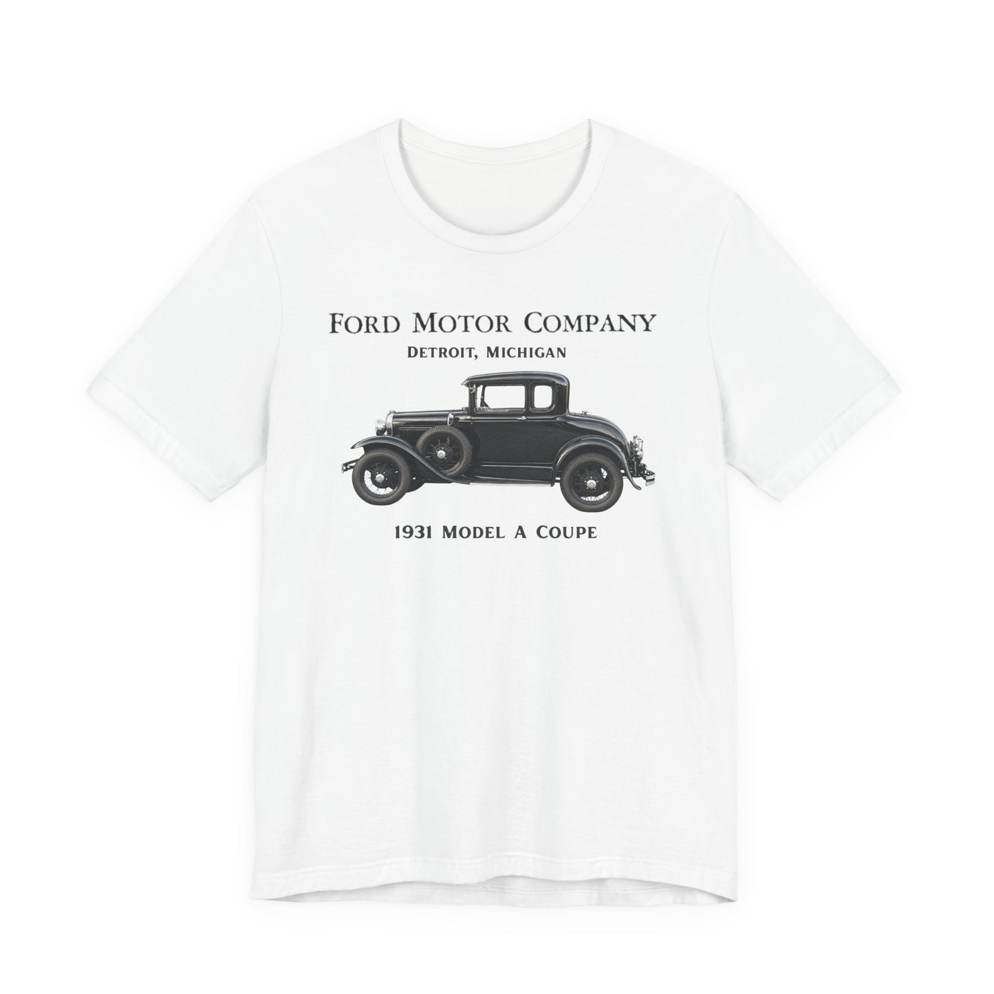1931 Ford Model A Coupe (RBS) - Unisex Jersey Short Sleeve Tee (RBS)