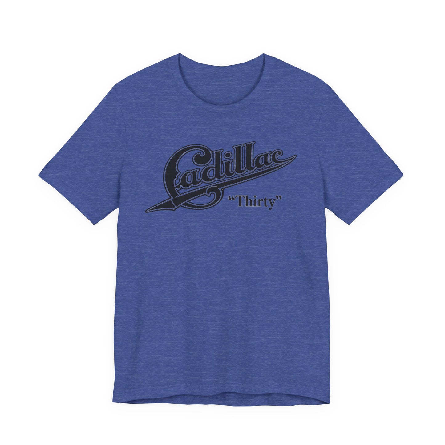 Cadillac “Thirty” Tee – Retro Vintage Script Graphic T‑Shirt