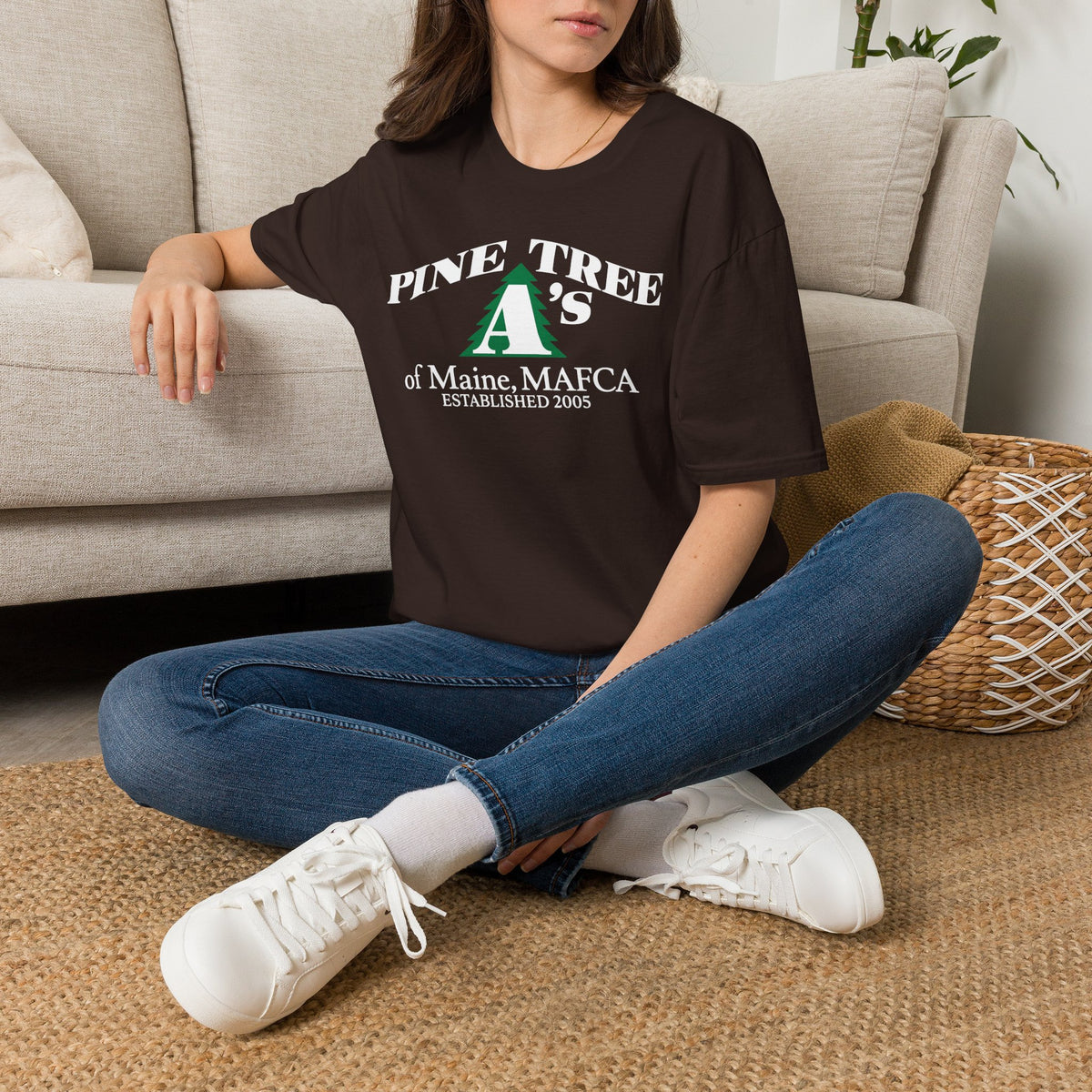 Pine Tree A's of Maine, MAFCA T-Shirt — Unisex Softstyle T-Shirt