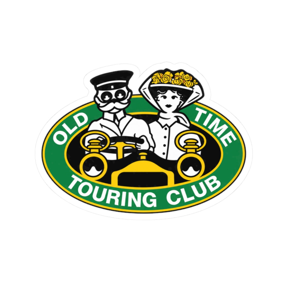 Old Time Touring Club Sticker — Great for Windshields!