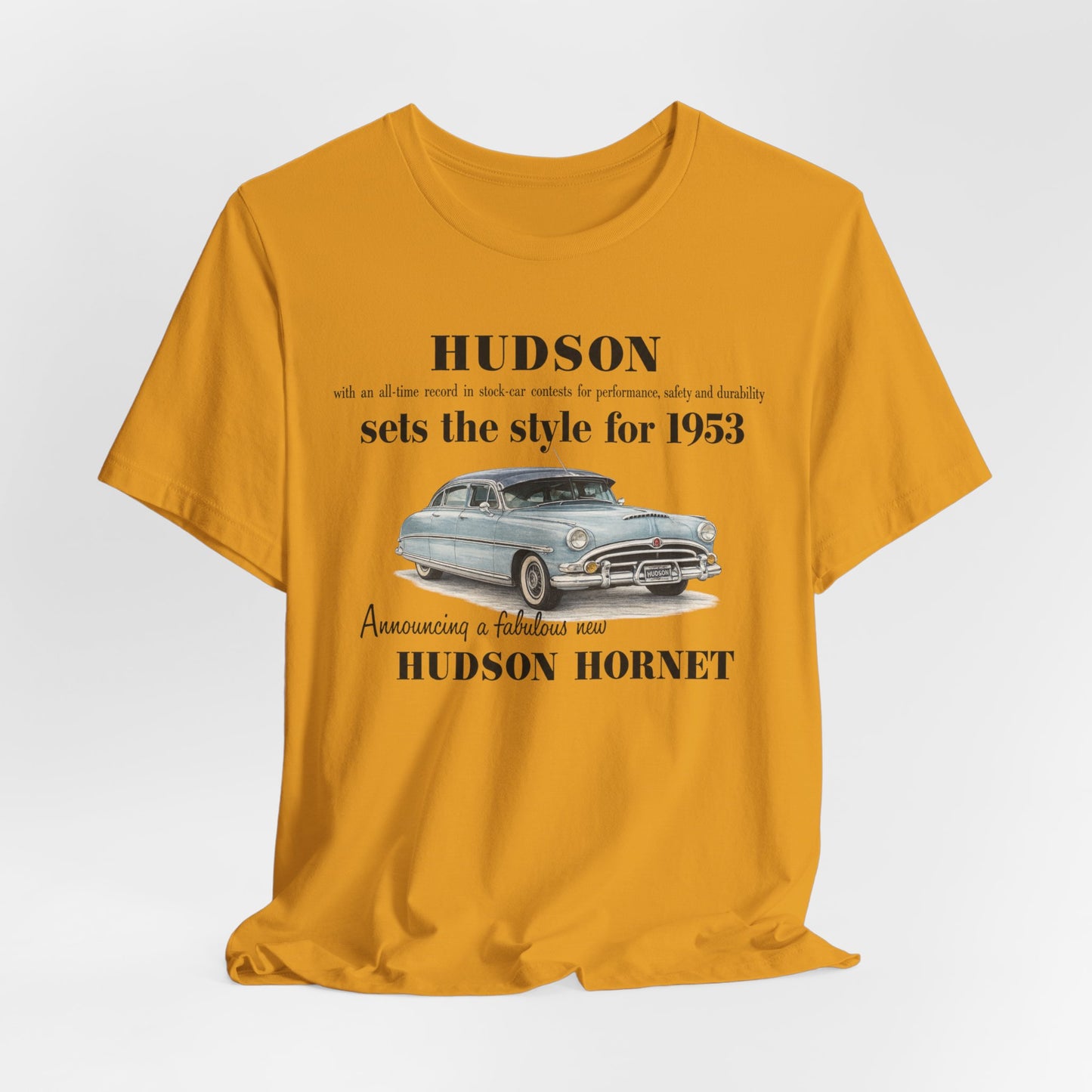 1953 Hudson Hornet Car Tee - Unisex Jersey Short Sleeve Tee