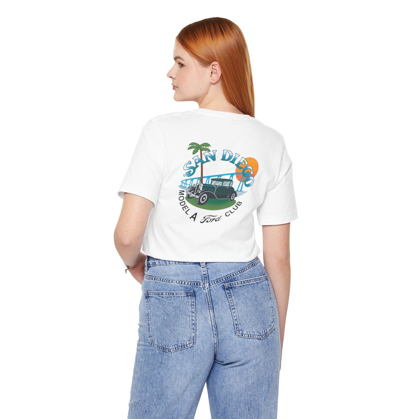 San Diego Model A Ford Club Tee — Vintage Car Sunset Shirt