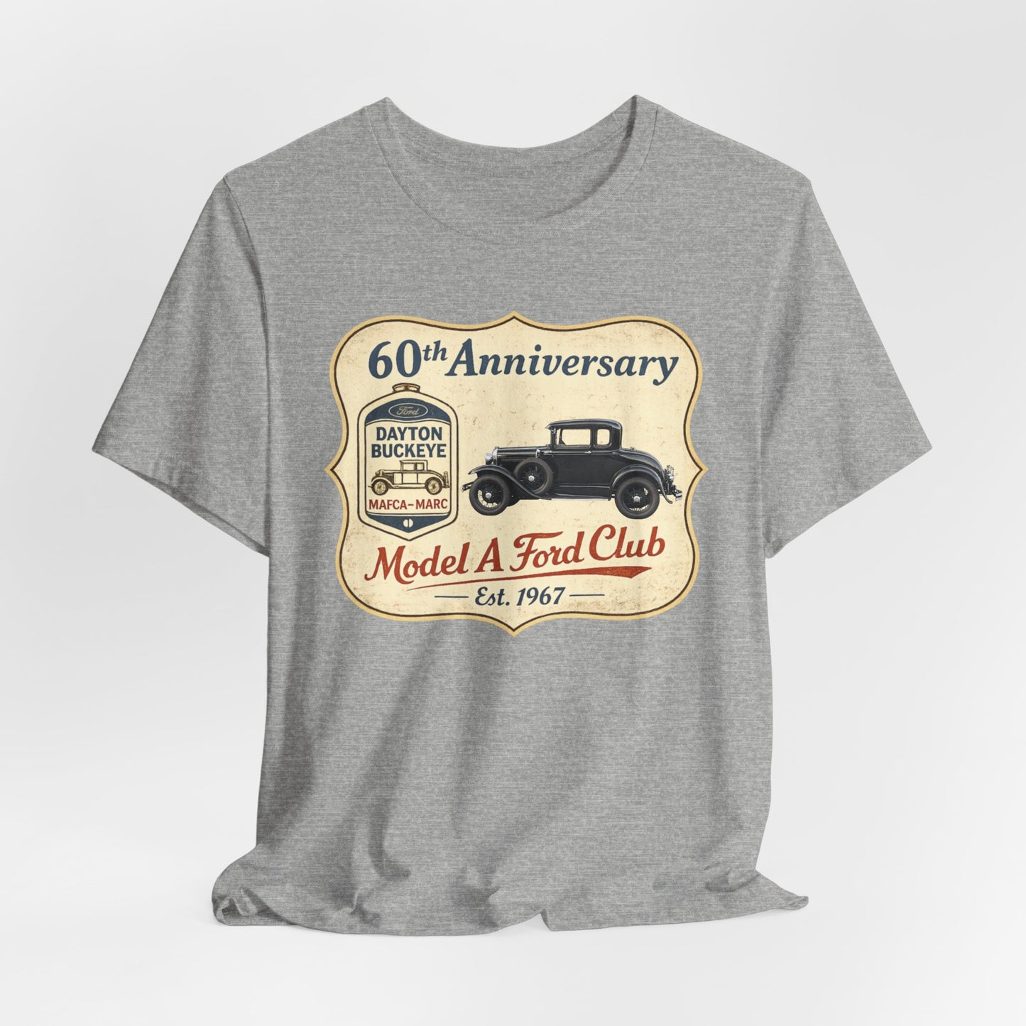 Dayton Buckeye Model A Ford Club 60th Anniversary Tee (RBS) - Vintage Classic Car Shirt