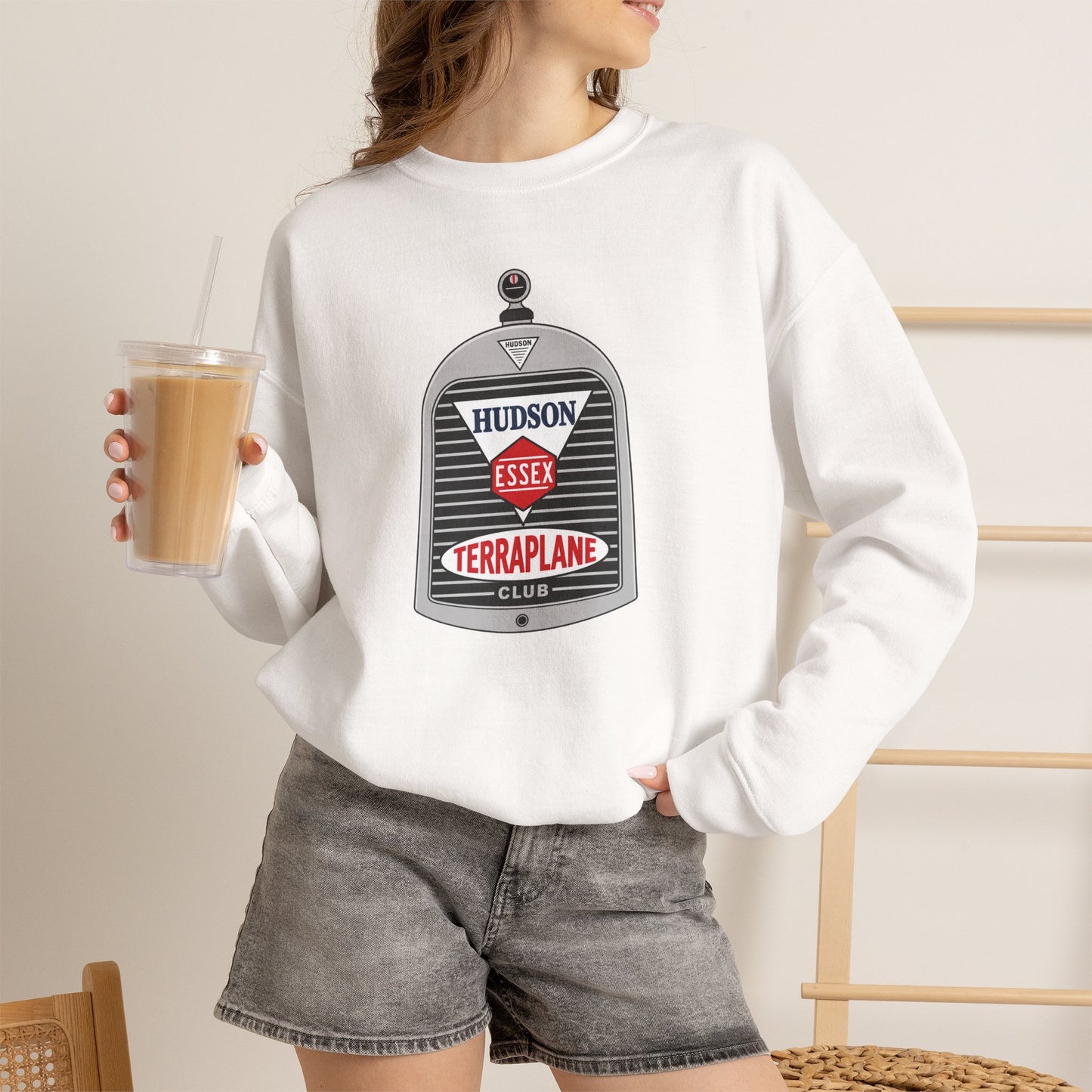 Hudson Essex Terraplane Club Classic Logo Sweatshirt - Unisex Heavy Blend™ Crewneck Sweatshirt