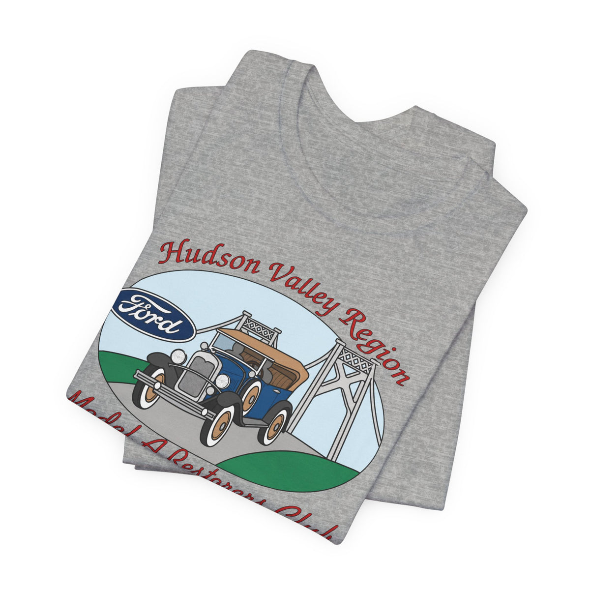 Hudson Valley Region Model A Restorers Club T‑Shirt — Hudson Valley Region Vintage Ford Tee