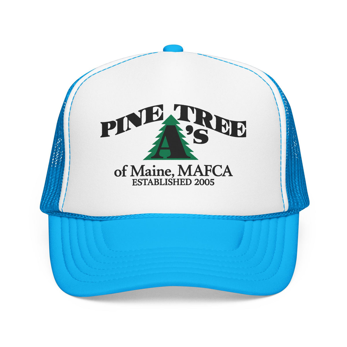 Pine Tree A's of Maine, MAFCA Foam Printed Trucker Hat