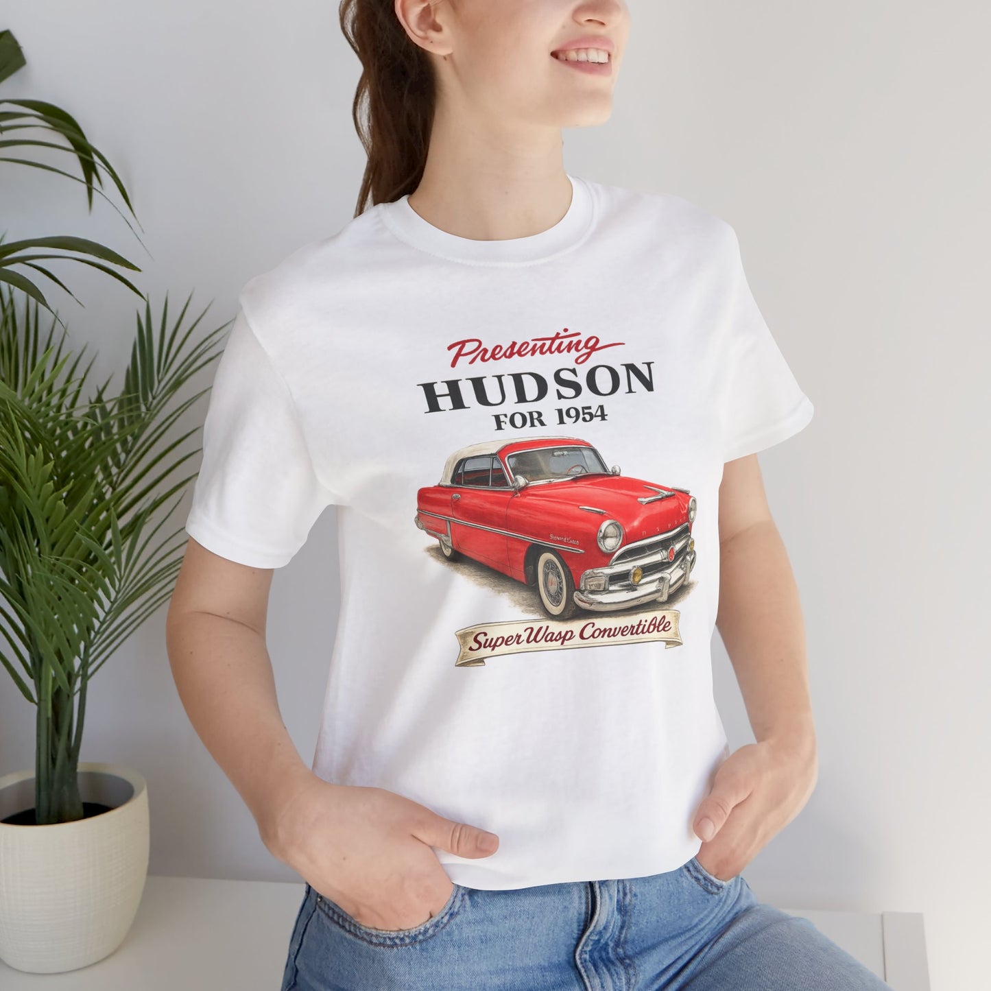 1954 Hudson Super Wasp Convertible Tee — Unisex Jersey Short Sleeve Tee (SFK)