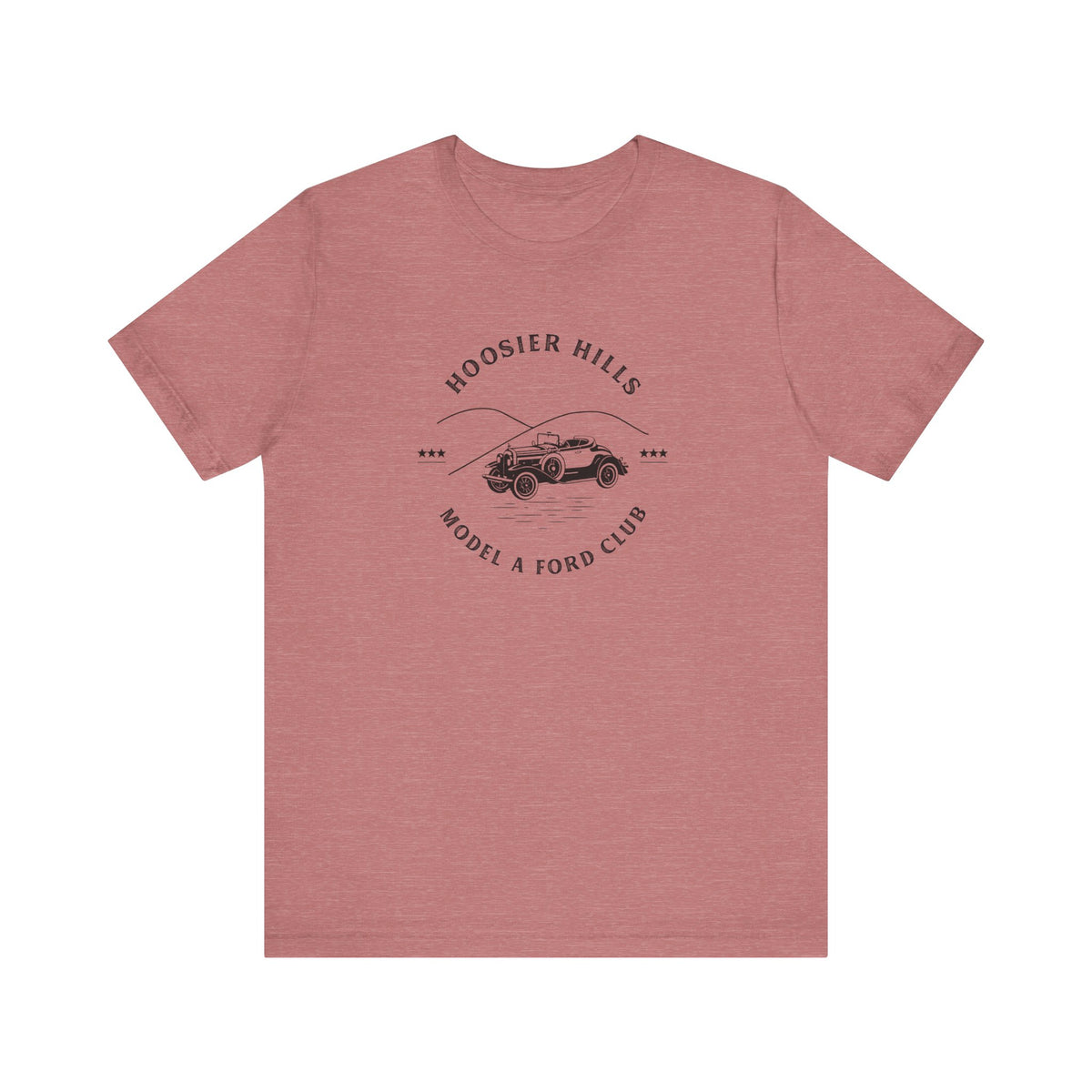 Hoosier Hills Model A Ford Club Unisex Jersey Short Sleeve Tee