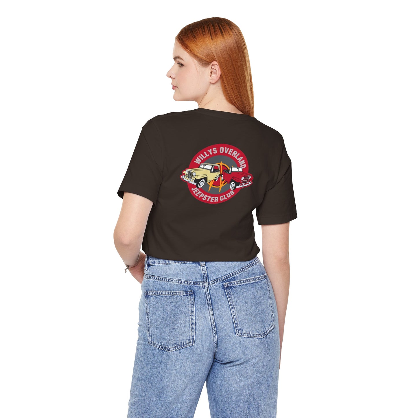 Willys Overland Jeepster Club T‑Shirt — Front and Back Logos