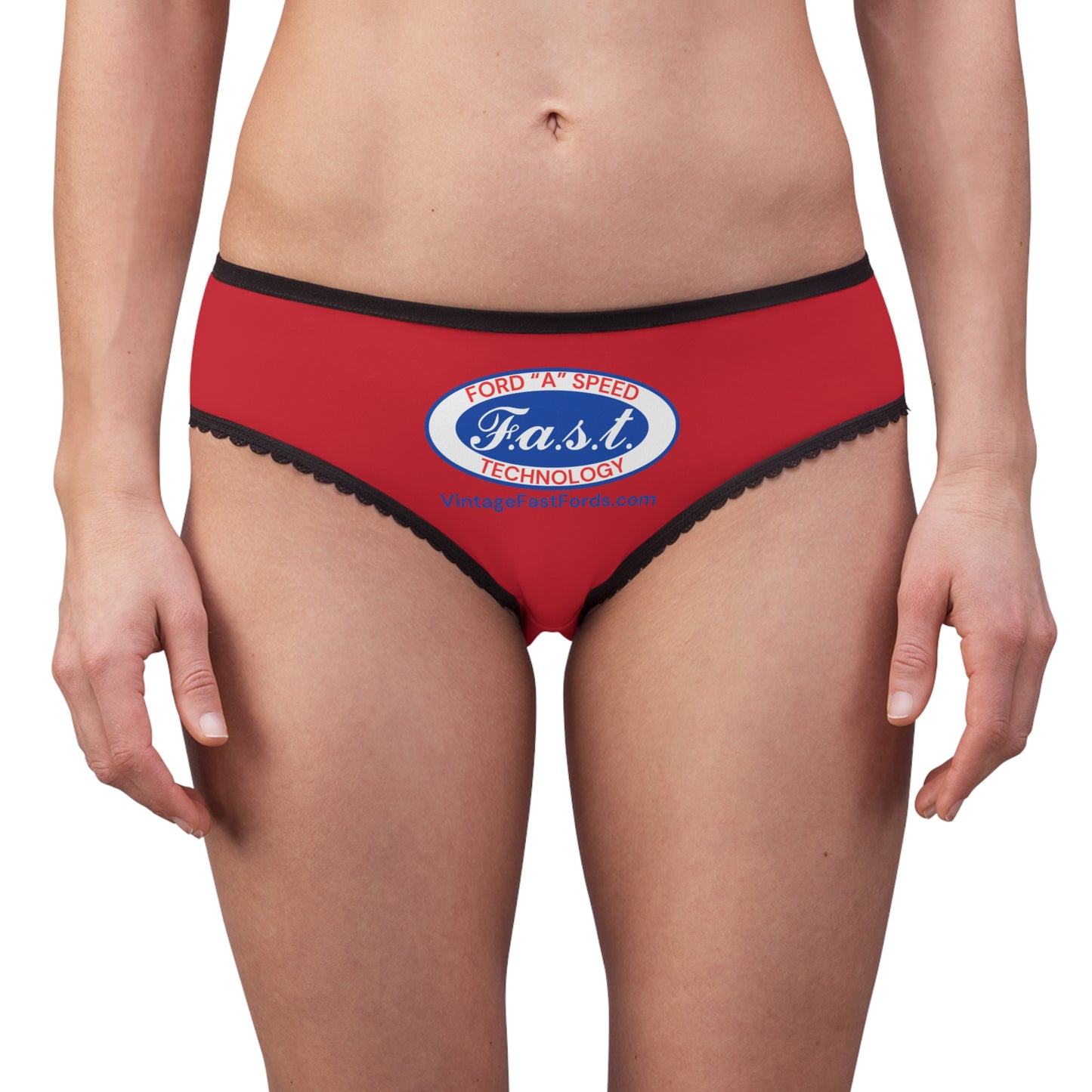 Vintage Ford F.A.S.T. Women's Briefs - Fun Retro Underwear for Car Enthusiasts