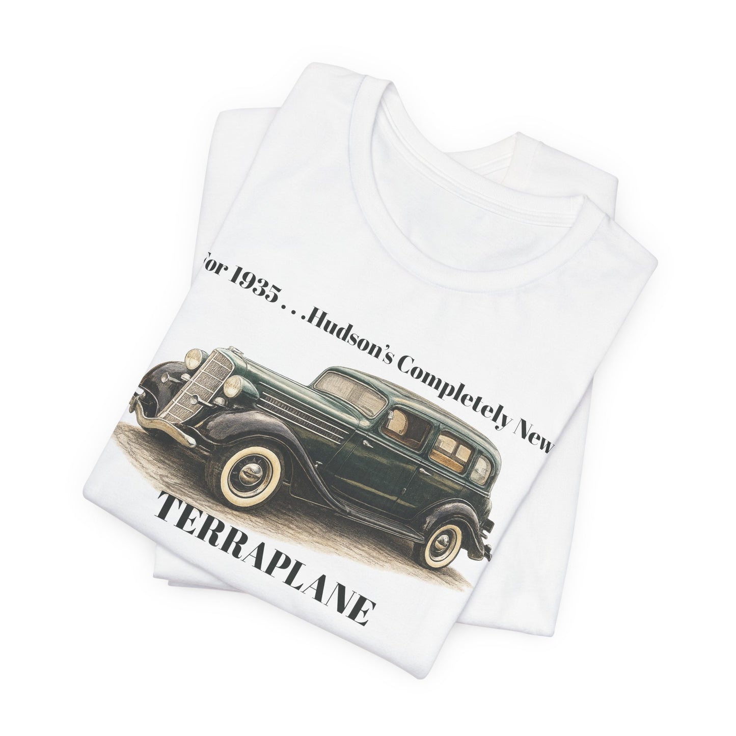 1935 Hudson Terraplane Classic Auto T‑Shirt Tee – Unisex Jersey Short Sleeve Tee (BJ)