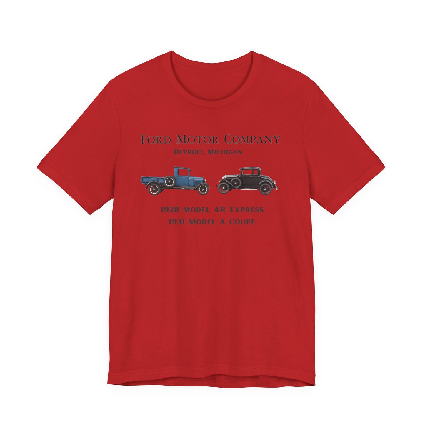 1928 Model AR & 1931 Coupe Classic Car T-Shirt (RBS)