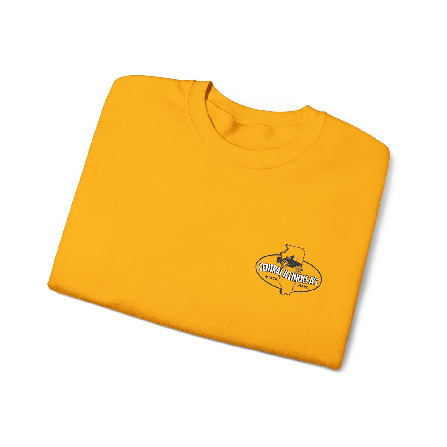 Central Illinois A's Crewneck Embroidered Sweatshirt — Small Chest Logo