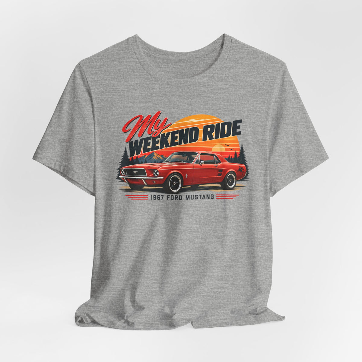 1967 Ford Mustang "My Weekend Ride" Unisex Soft Short Sleeve Tee