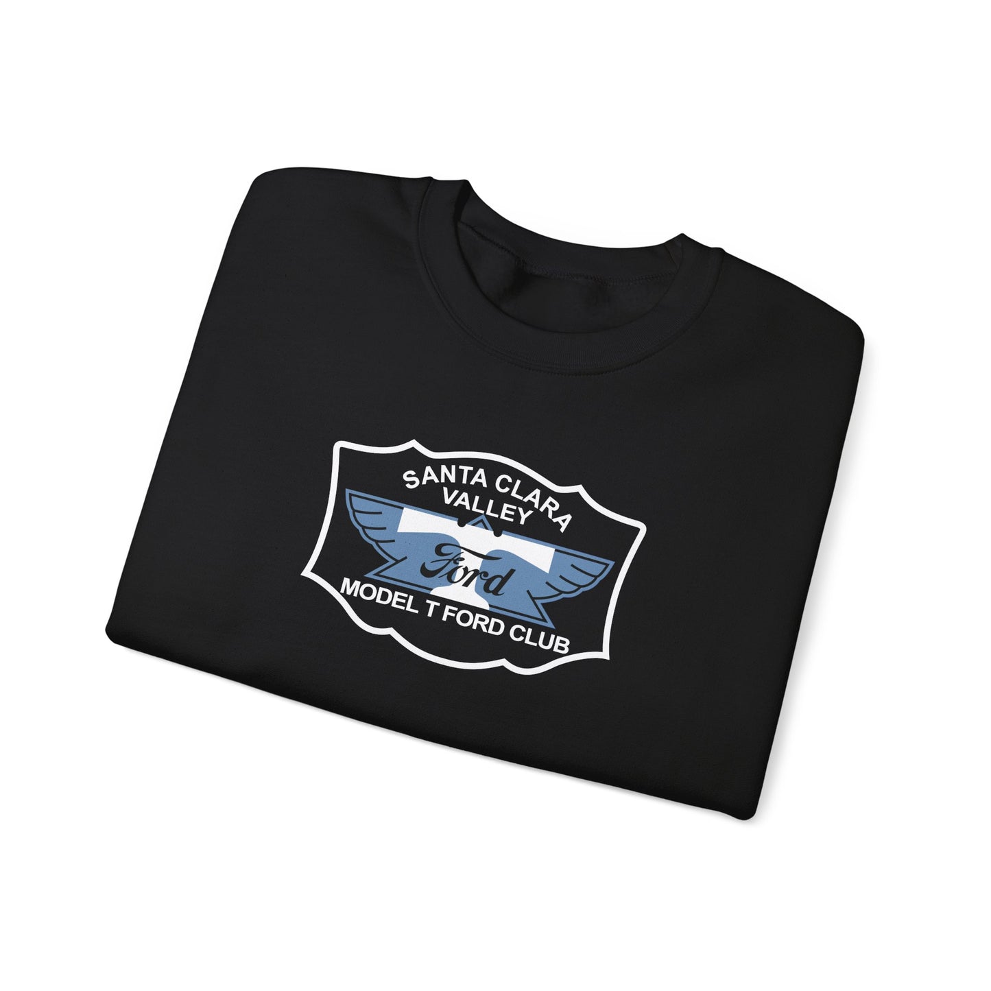 Santa Clara Valley Model T Ford Club (front and back print) Unisex Heavy Blend™ Crewneck Sweatshirt