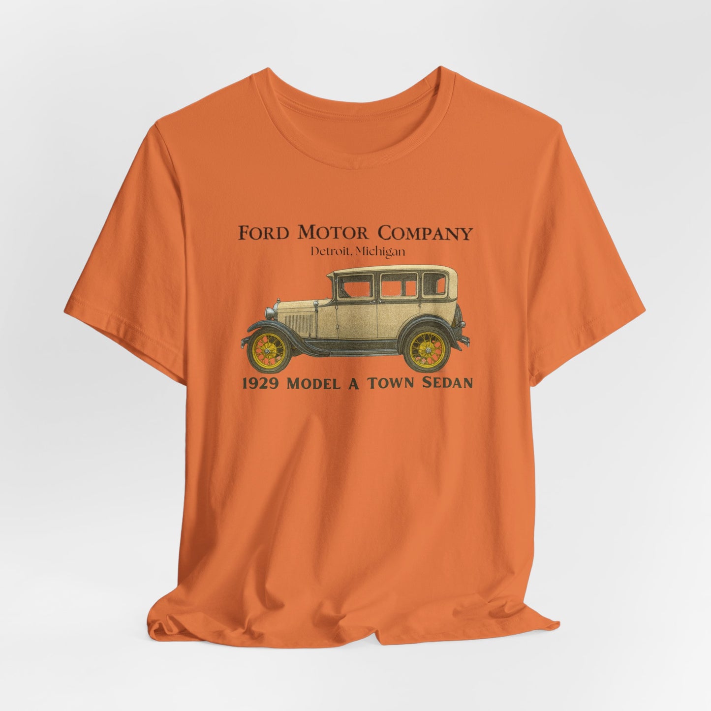 1929 Ford Model A Town Sedan T-Shirt – Classic Car Tee