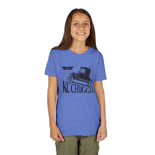KC Chuggers Vintage Car Youth Tee - Retro Automobile Graphic Shirt